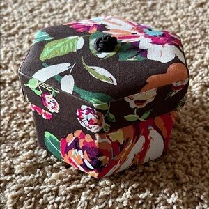 Vera Bradley Hexagonal Fabric Jewelry Box
